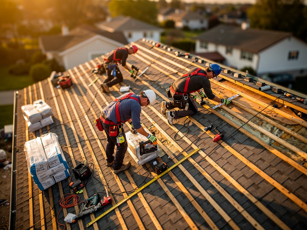 vichy couvertures image 2 Équipe Vichy couvertures posant des tuiles traditionnes sur toit